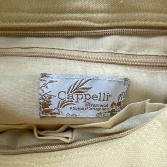 Cappelli straw rattan weaved beaded summer hobo bag - Picture 4 of 8